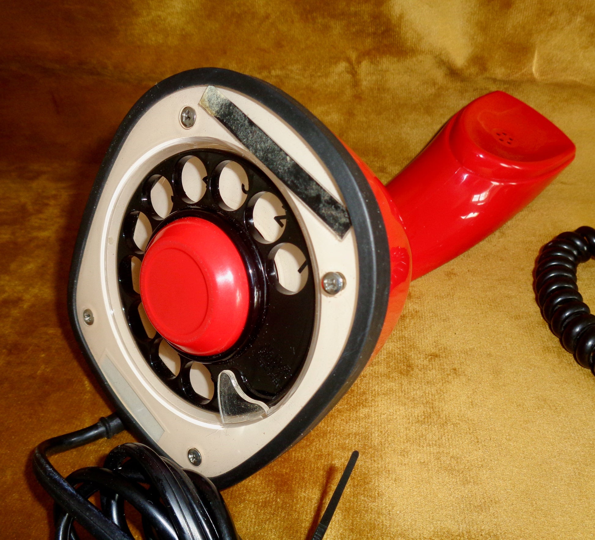 1980s Original Red Ericofon 600 Telephone By Ericsson