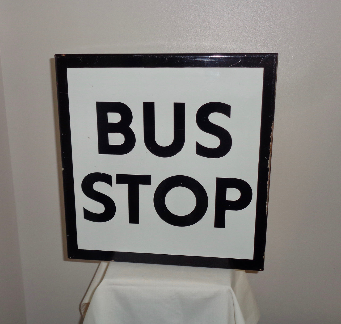 Enamel Aldershot & District Traction Co. Ltd 1960s Bus Stop Sign
