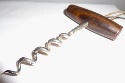 1920s Handmade Wood Handled Corkscrew