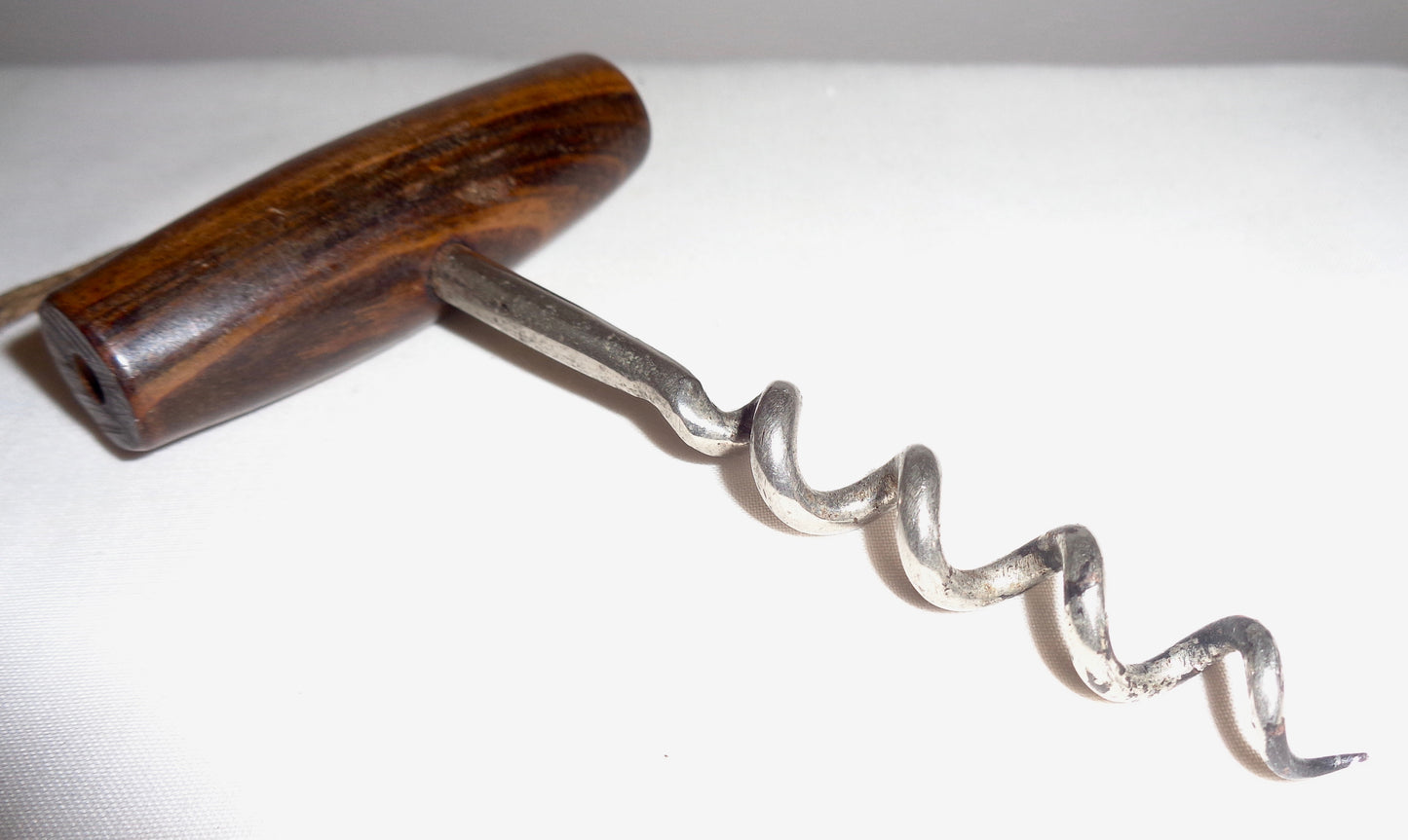 1920s Handmade Wood Handle Corkscrew