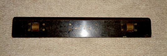 Ebony and Brass Rolling Straight Edge Rule, HNB Mk II B6292