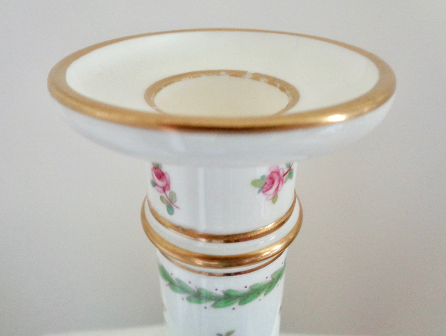 Antique Minton China Candlestick