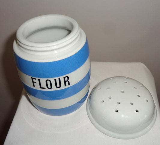 Vintage TG Green Cornishware Flour Shaker