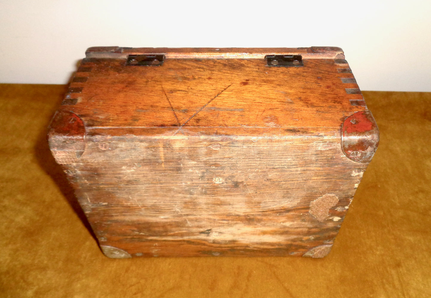 WW2 Wooden Personal Effects Memorial Storage Box