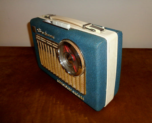 1963 KB Kolster Brandes Transistor Radio Rhapsody De Luxe Super 8 VP31 In Blue