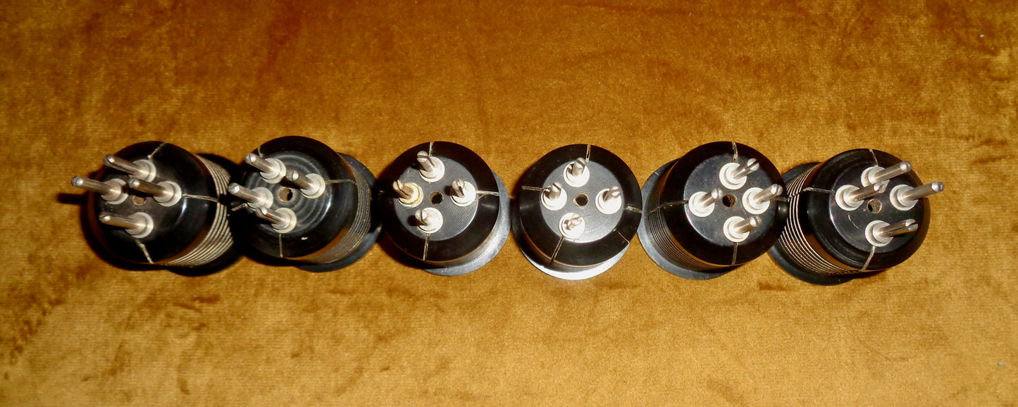 1920s Set of Six McMichael Hesketh MH Barrel Type HF Transformers