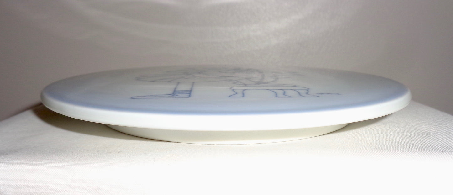 Danish Ballerina Girl 6" Pottery Wall Plate By Bing & Grondahl 4905-949