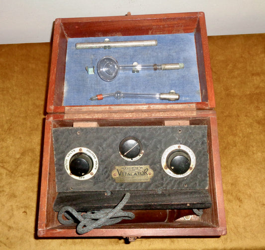 1930s Roger's Violet Ray Home Vitalator Antique Medical Electrotherapy Appliance