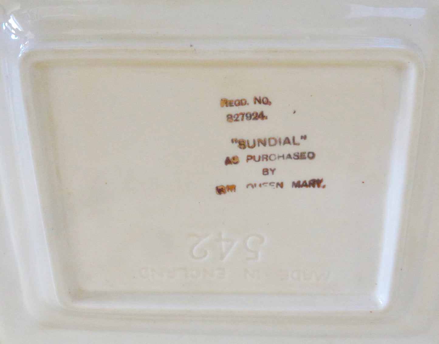 1930s Sundial Beswick Ware China Cottage Cheese / Butter Dish Model 542