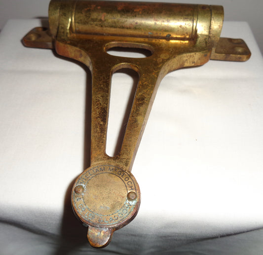 Antique Pair Of McGeogh Marine Brass Door Spring Hinges