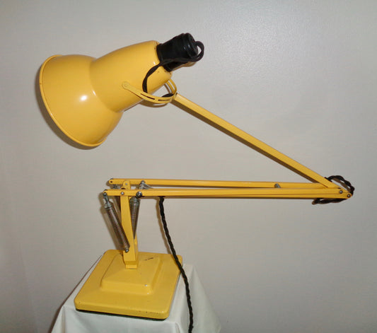 1950s Yellow 1227 Anglepoise Herbert Terry Desk Lamp