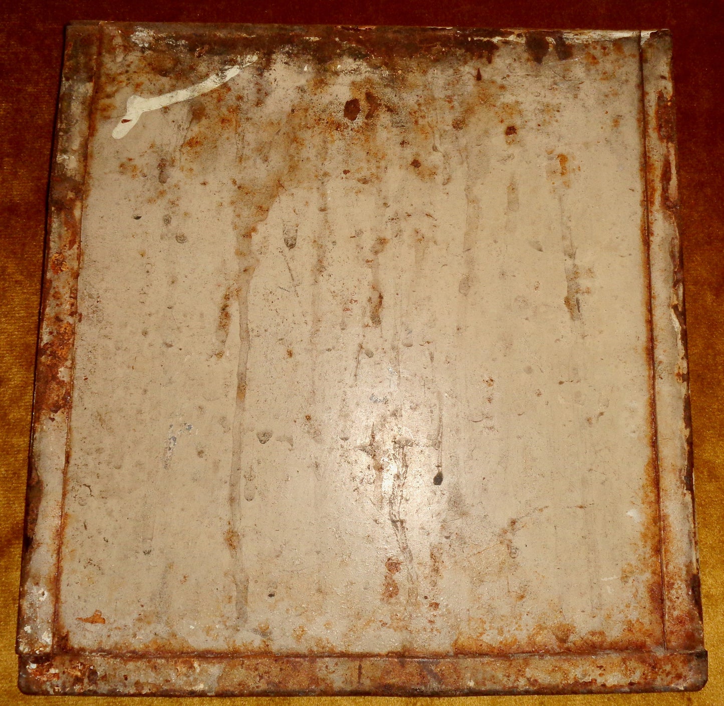 Vintage Maltese Single Sided Metal Sign For Used Bus Ticket Disposal