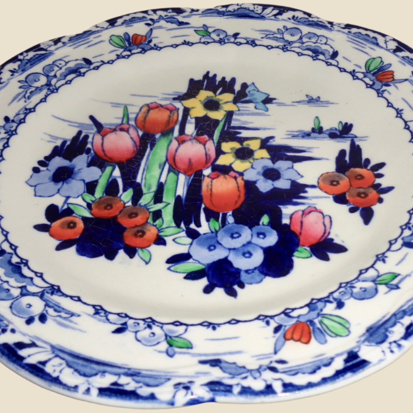 1930 9" Salad Plate Losol Ware The Dawnay By Keeling and Co