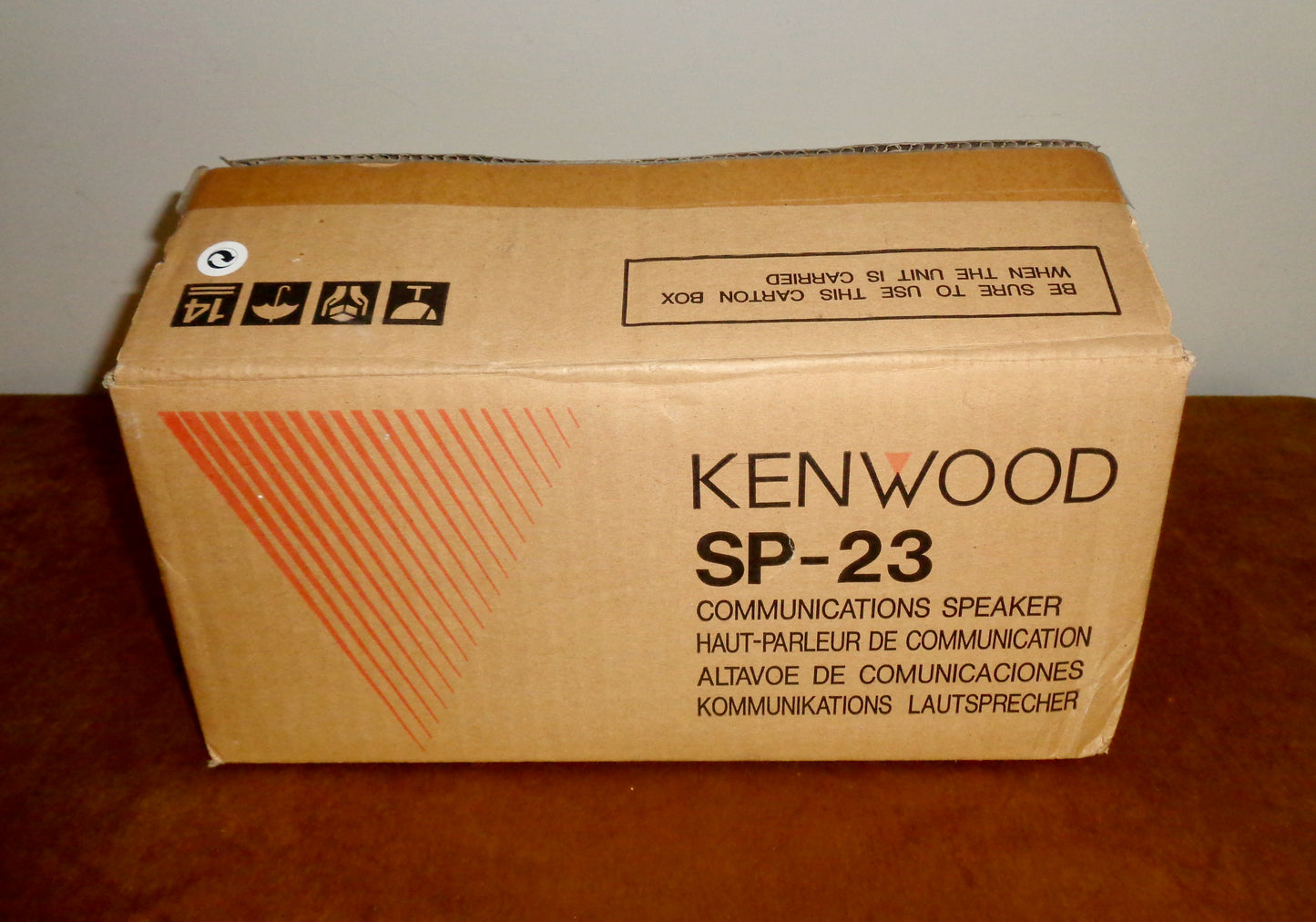 Kenwood SP23 Communications Speaker In Its Original Packaging