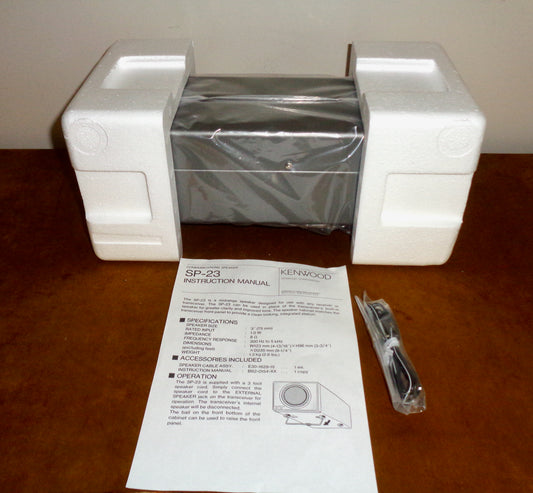 Kenwood SP23 Communications Speaker In Its Original Packaging