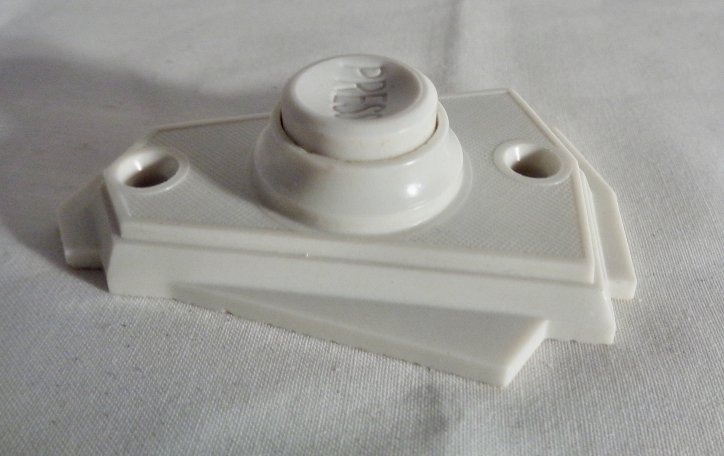 Original Art Deco White Bakelite Electric Door Bell Push/Button
