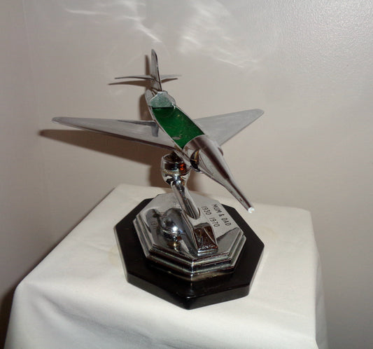 1950s Gala Sonic Aircraft Chrome Desk Model