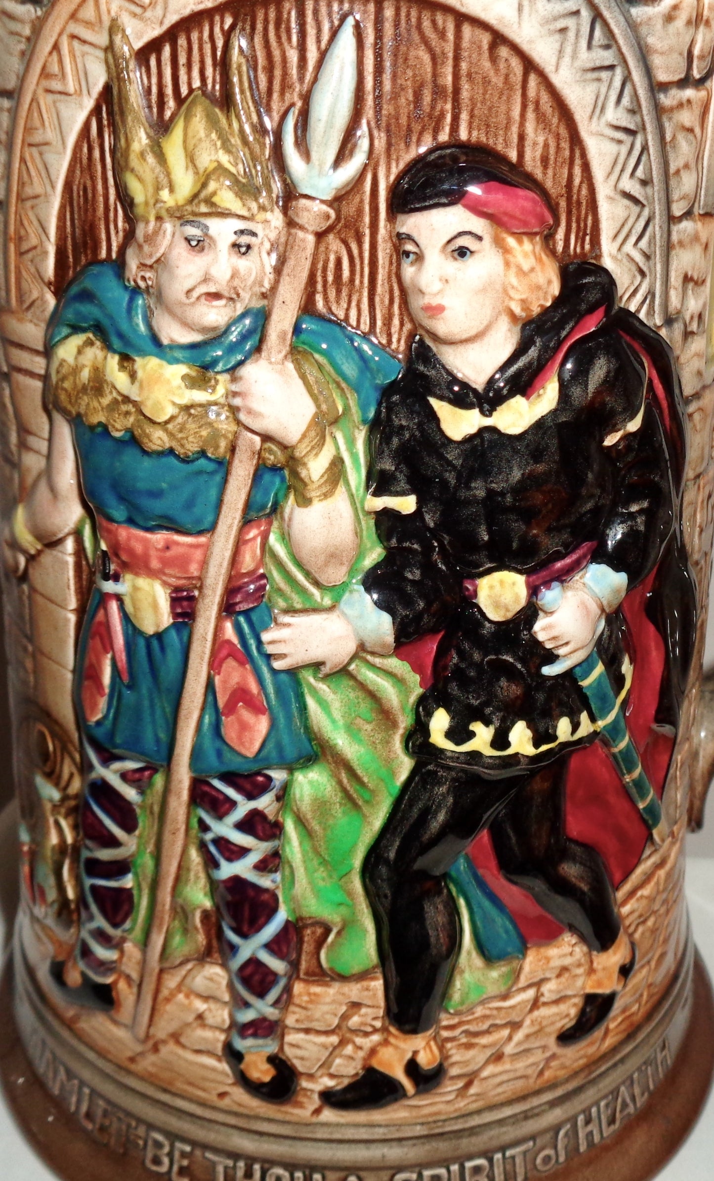 1950s Large Beswick Shakespeare Ware Hamlet Jug Model 1146