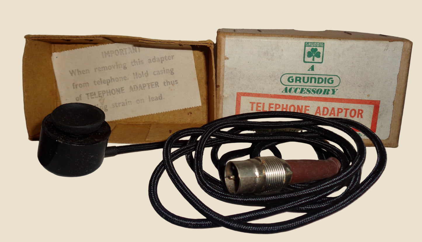 Vintage Grundig Telephone Adapter Type TA3