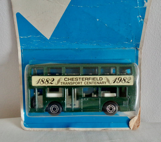 1981 Matchbox Lesney Superfast 17 London Bus Chesterfield Transport Centenary