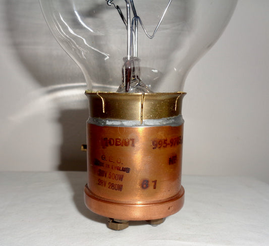 1961 Avro Vulcan GEC 26V/500W 28V/280W Twin Filament Landing Light Bulb