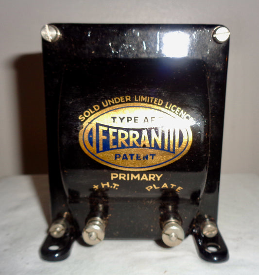 1920s Ferranti AF5 Large Audio Frequency Transformer