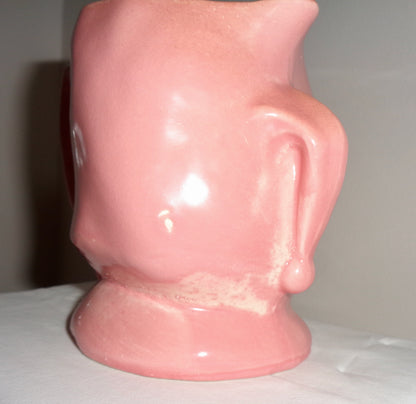 Vintage Pink Jester Character Toby Jug