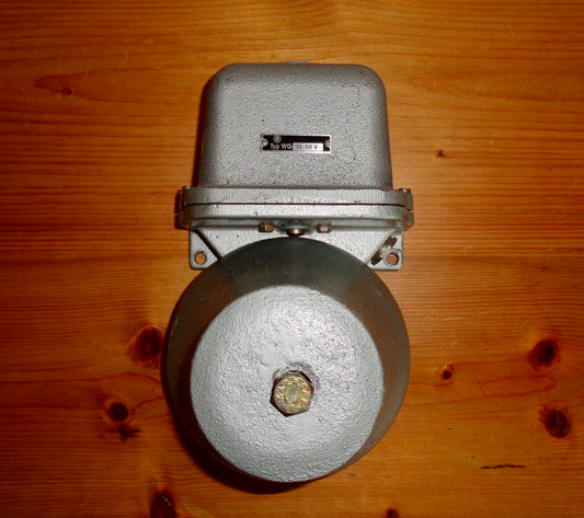 Large Vintage Industrial Electric Metal Bell / Alarm