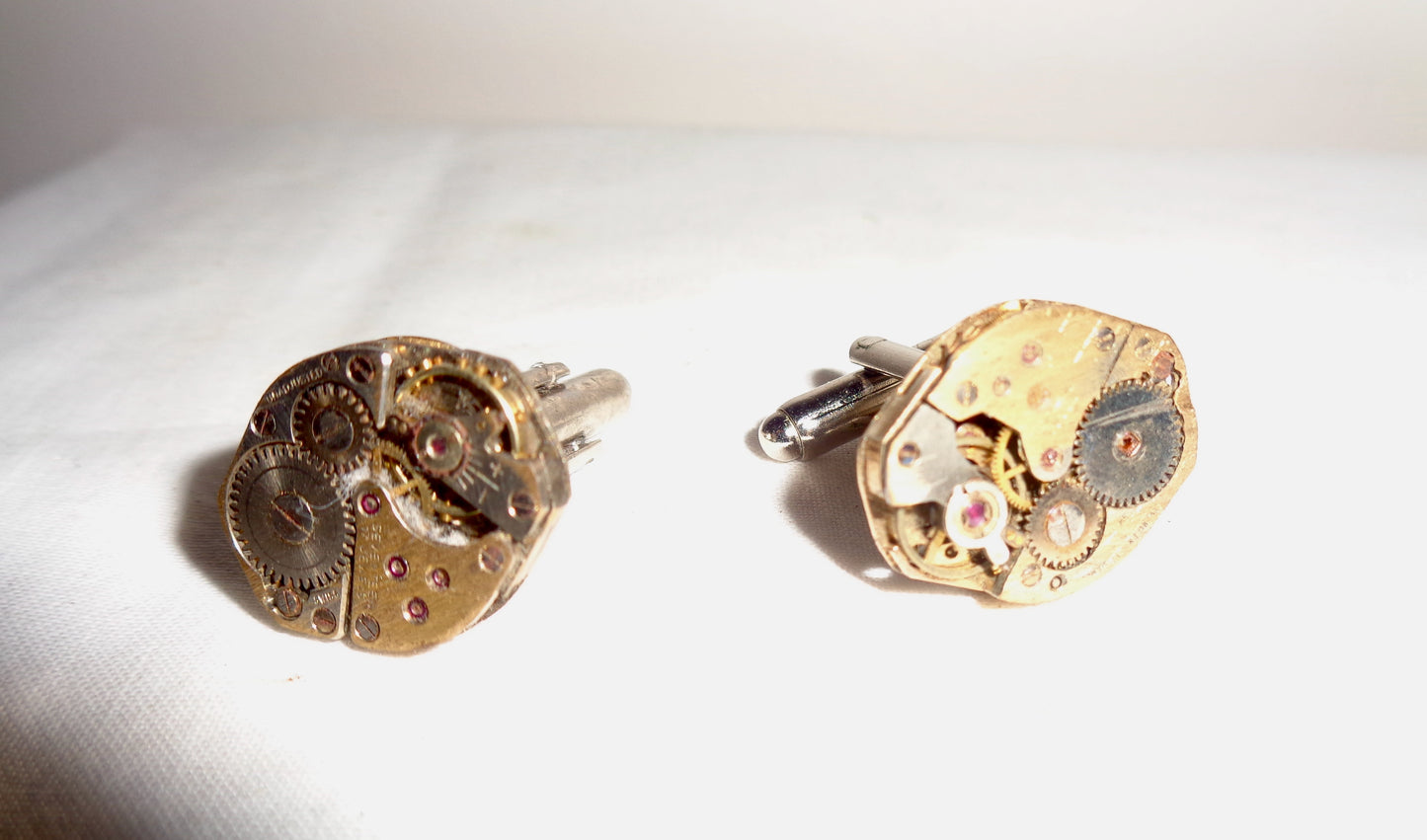 Novelty Watch Movement Cuff Link Pair