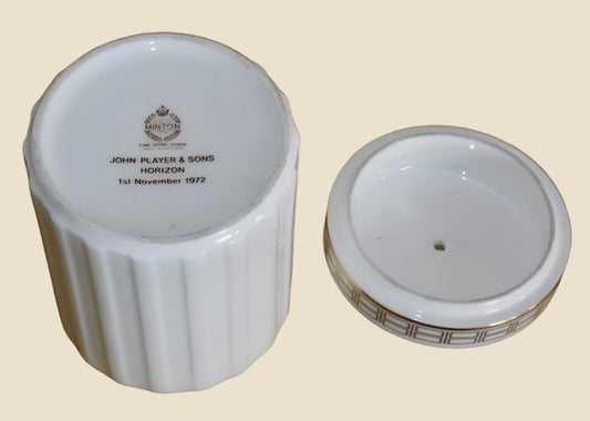 1972 Minton John Player & Sons Horizon Cigarette Jar With Lid