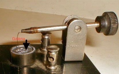 Pair of 1920s Herzite/Cymosite Radio Detector Crystal Tins With Crystals