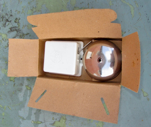 Vintage White Bakelite SEKO No. 1073 Electric Butler Alarm Internal Door Bell