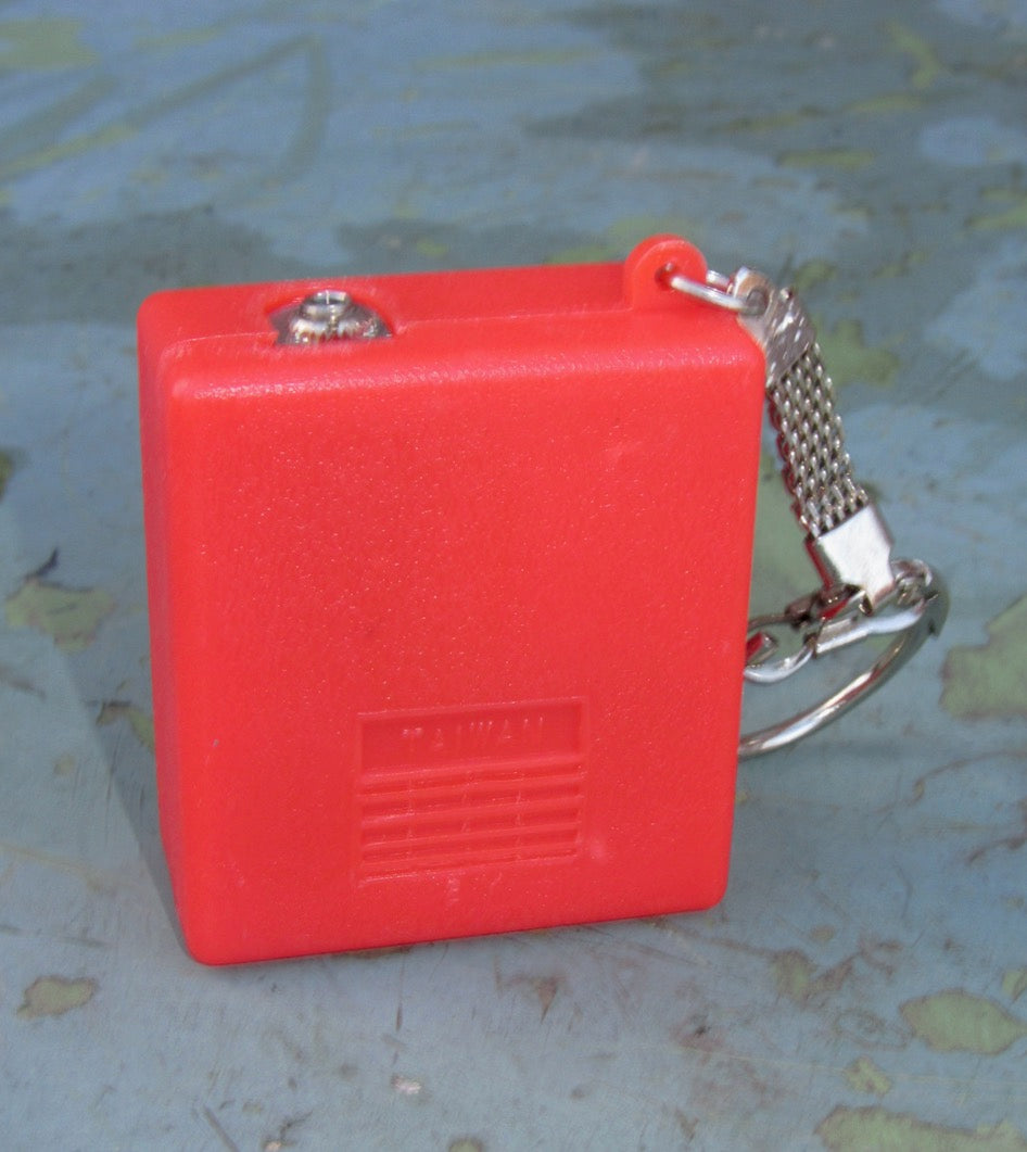 1960s Red Mini Radio BY-300 Portable Battery Micro Pocket Transistor
