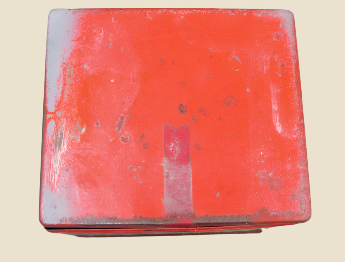 1950s Flexolite Lighter Fluid Capsules Advertising Collector's Tin. Red/White/Black In Colour