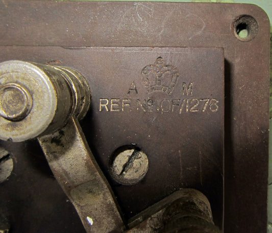 Vintage Air Ministry RAF Radio Set Earthing Switch 10F/1276