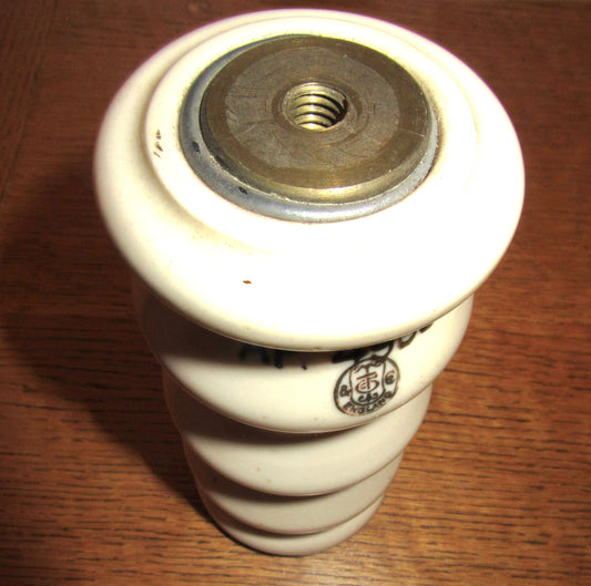 Admiralty Pattern 4959 White Porcelain Electrical Insulator Made by Taylor Tunnicliff & Co