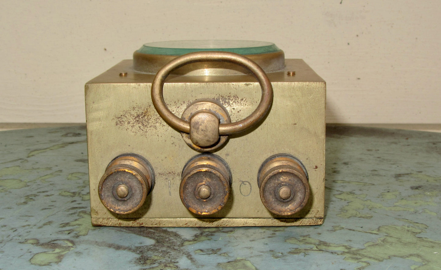 Antique Brass Post Office Pattern Galvanometer Case