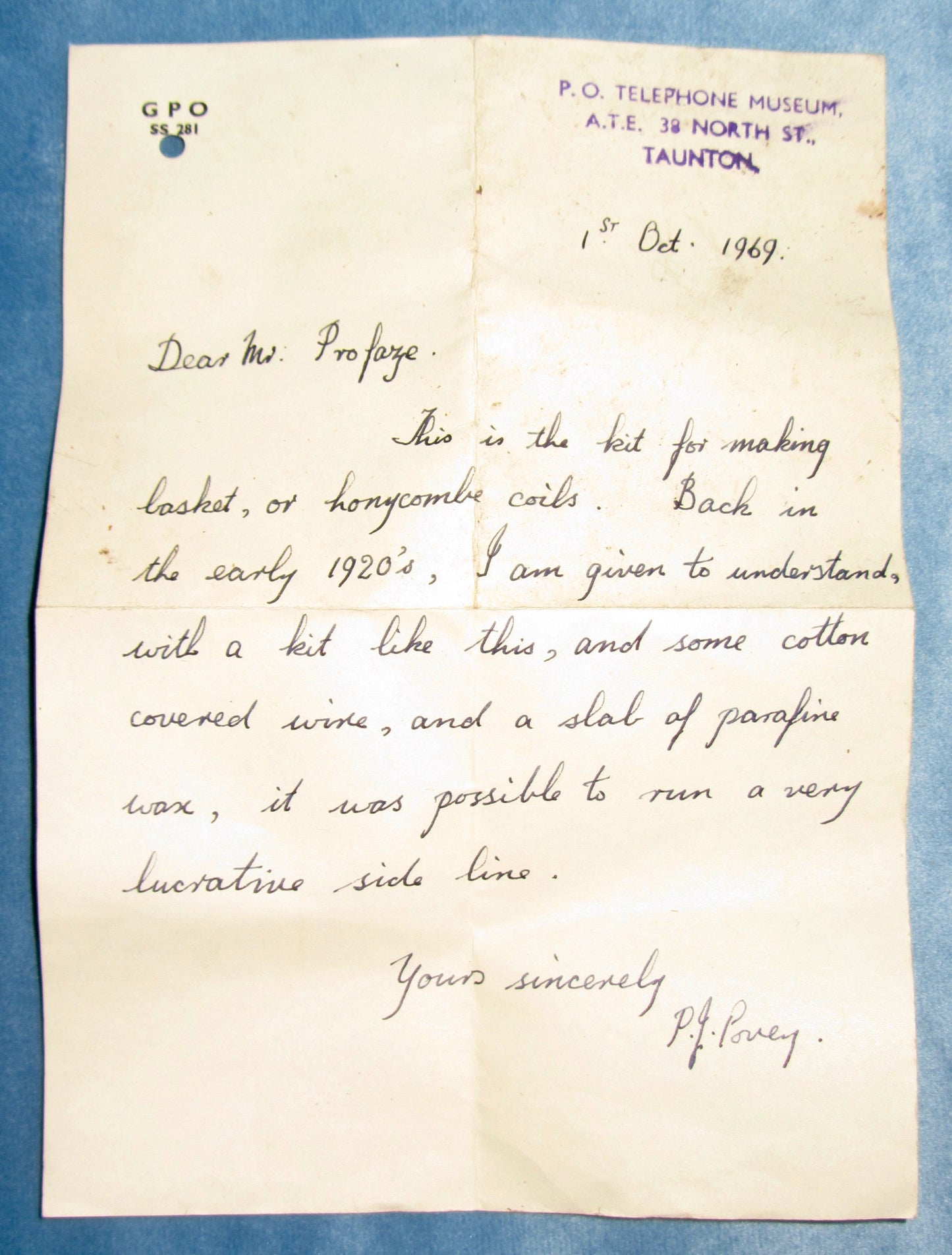 1920s Kit For Making Basketweave / Honeycomb RF Coils Used In Early Radio