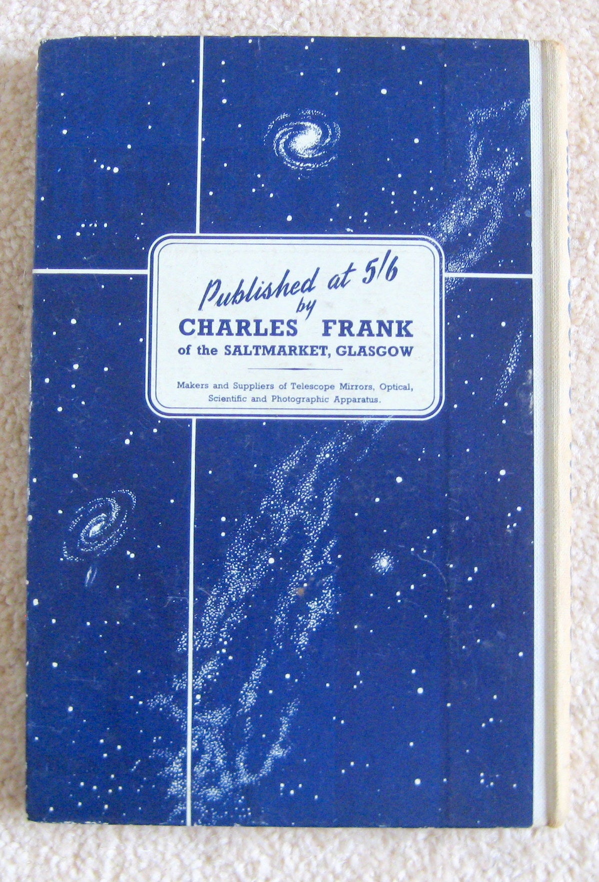 1958 Frank's book of the telescope By Charles Frank