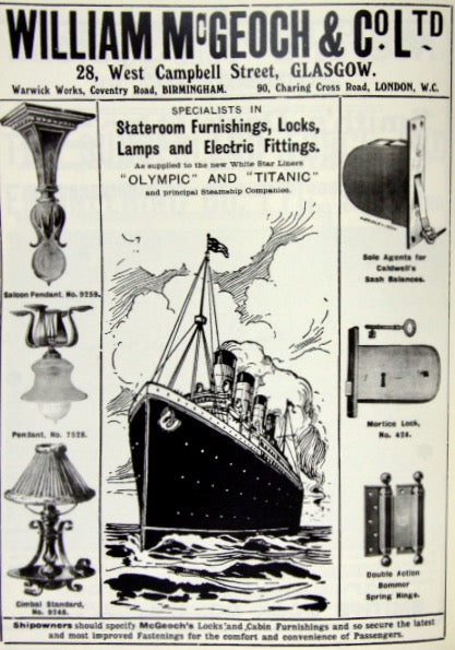 Antique Pair Of McGeogh Marine Brass Door Spring Hinges