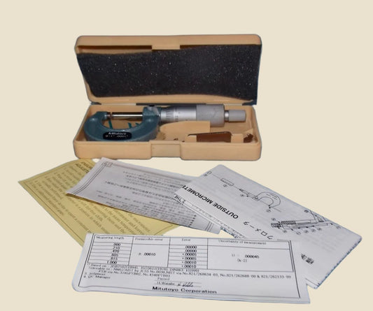 Mitutoyo 103-131 External Micrometer Measuring 0-1 Inch At 0.0001 Inch Increments
