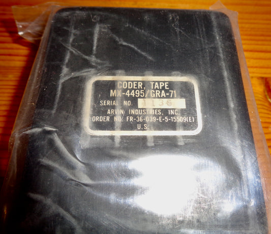 1970s NOS Military Morse Dot Dash Coder MX4495 For A GRA71 Electromechanical Burst Encoder