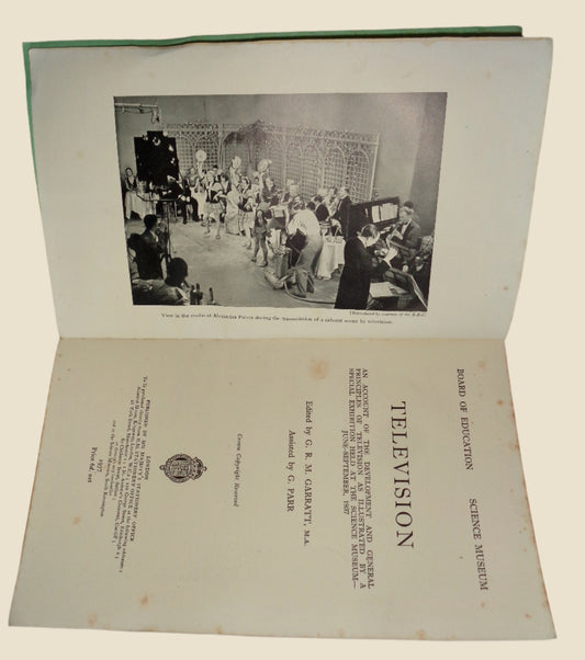 Original 1937 Television Booklet Produced For A Science Museum Exhibition