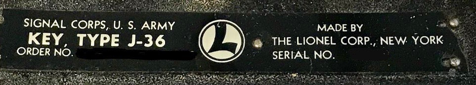 WW2 Lionel J36 Semi Automatic Morse Key Made For The US Military