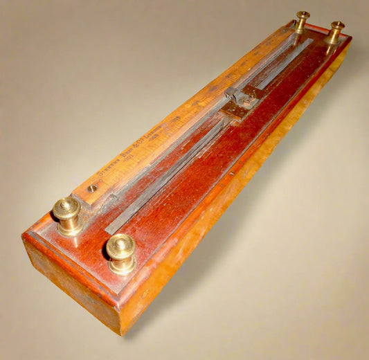 Vintage Siemens Brothers Slide Wire Potentiometer In Wood And Brass