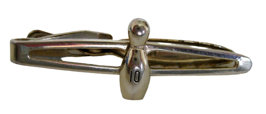 Vintage Stratton Nippy Clip Tie Clip 10 Pin Bowling