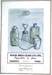 1920s Woods Brothers Green Glass Eye bath Cup