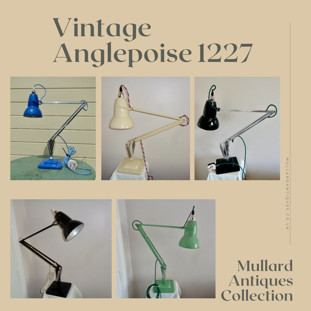 Vintage Anglepoise 1227 Desk Lamps Available in The Mullard Antiques Shop