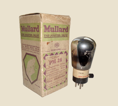 1920s Mullard PM26 Radio Pentone Valve In Its Original Box