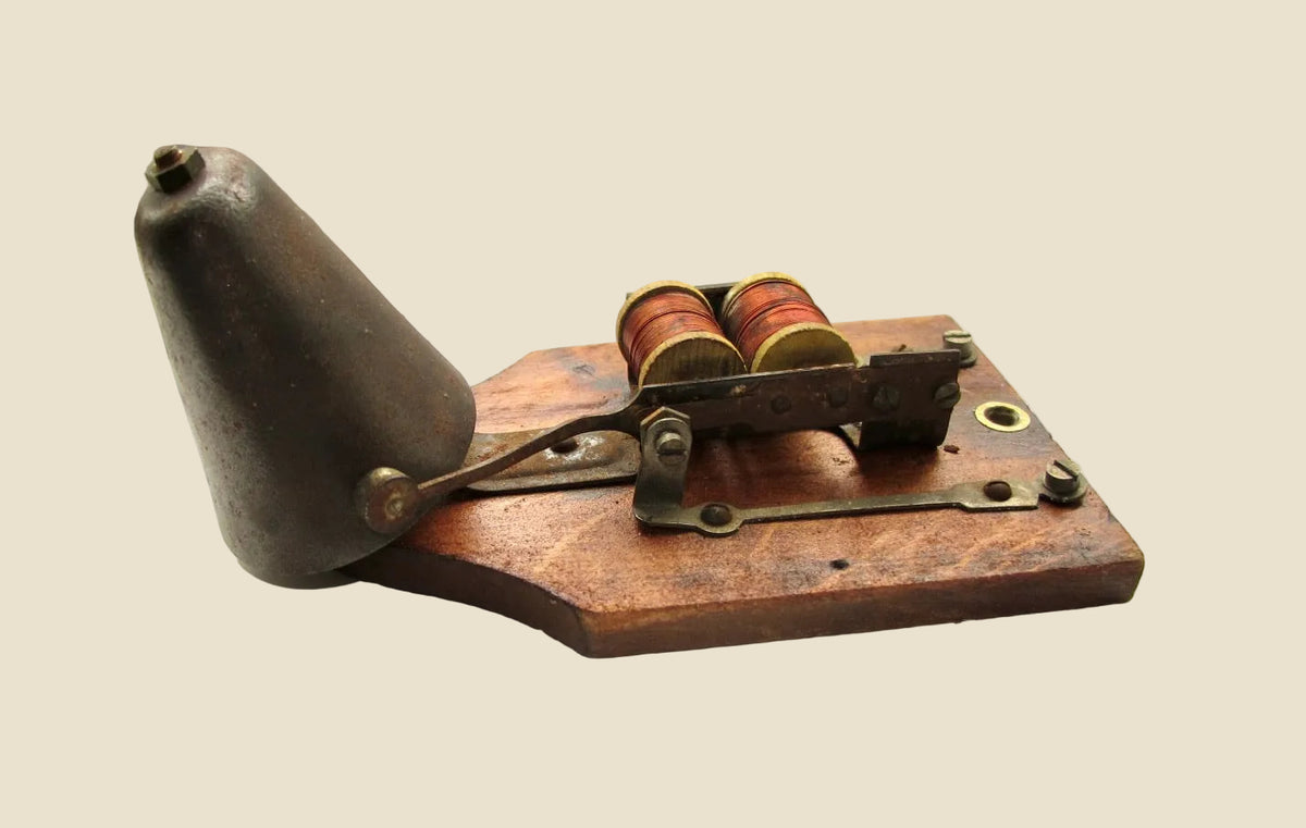 1930s Metal And Wood Internal Door / Butler Bell Ringer For Spares / Repairs